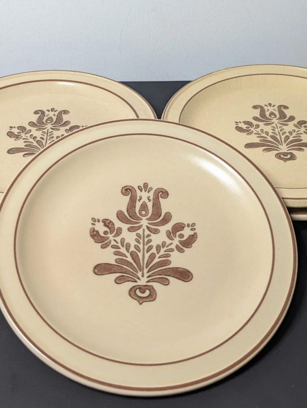 Pfaltzgraff Village Pattern Set Of 5 Salad Plates
